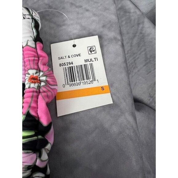 Salt + Cove Side Tie High Waist Swim Bottom Separates Juniors BHFO 7231 - Picture 2 of 5